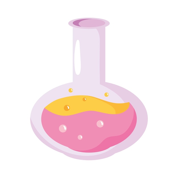 Vibrant Pink Laboratory Flask with Bubbling Liquid | Jiffy Designs