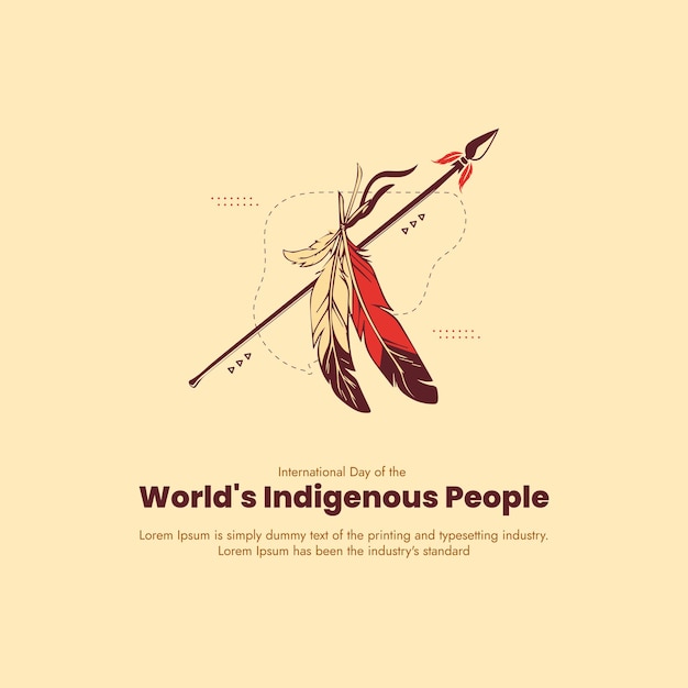 Iconic Feathers and Arrow Symbolize Indigenous Culture Jiffy Designs