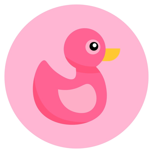 Adorable Pink Rubber Duck on Soft Pink Background | Jiffy Designs