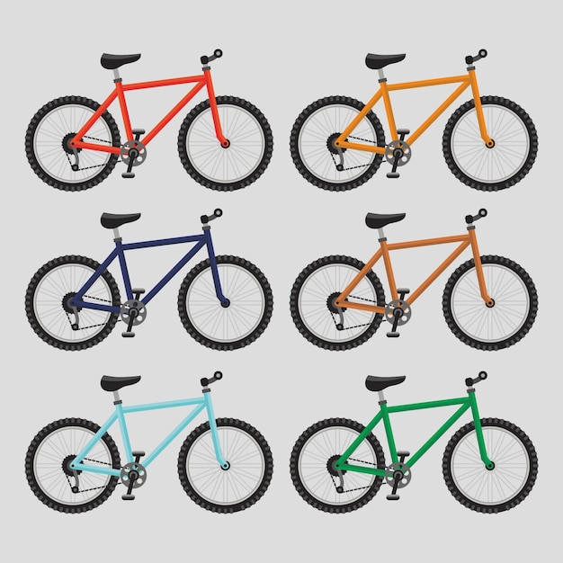 Vibrant Bicycle Lineup: A Spectrum of Colorful Cycles | Jiffy Designs