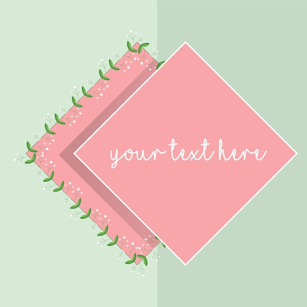 Vibrant Floral Frame with Customizable Text | Jiffy Designs