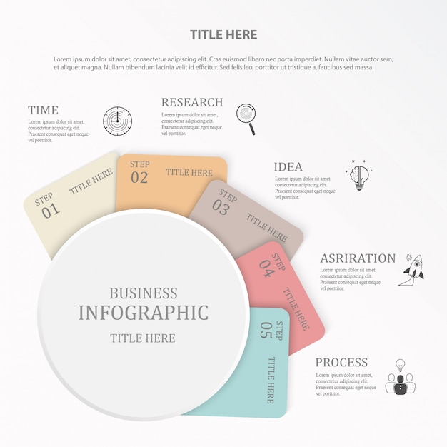 Vibrant Circular Infographic with Diverse Business Icons | Jiffy Designs