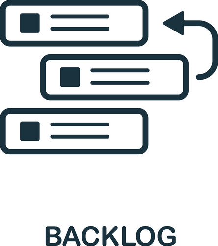 Backlog Vector Icon Illustration. Creative Sign From Agile Icons ...