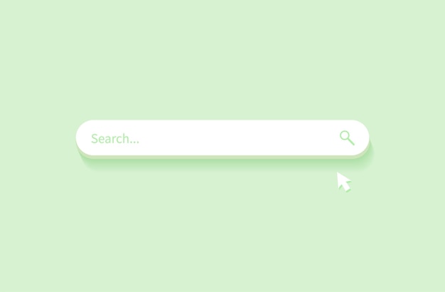 Sleek and Modern Search Bar on Soft Green Background | Jiffy Designs