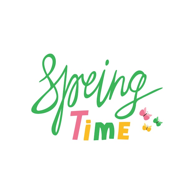 Vibrant Spring Time Lettering with Flowers | Jiffy Designs