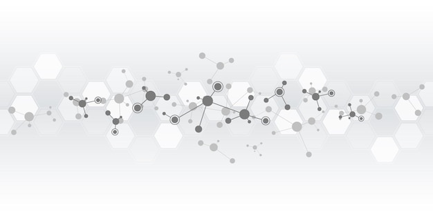 Interconnected Hexagon Shapes in Grayscale Gradient | Jiffy Designs
