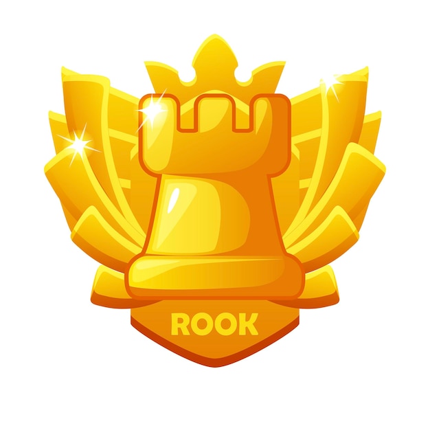 Radiant Rook: A Shining Chess Piece Emblem | Jiffy Designs