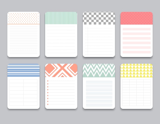 Geometric Patterns Notecard Collection with Varied Designs and Colors ...