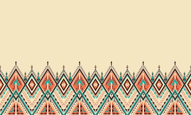 Vibrant Tribal Geometric Pattern with Intricate Designs | Jiffy Designs