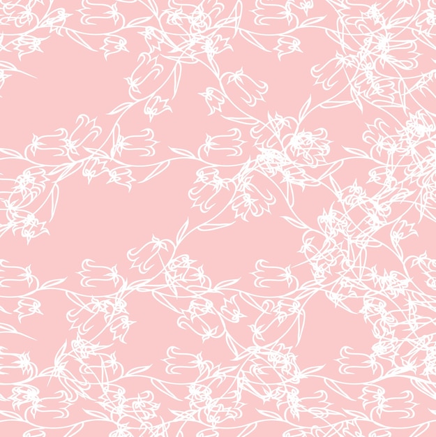 Delicate Floral Pattern in Soft Pink Hues | Jiffy Designs