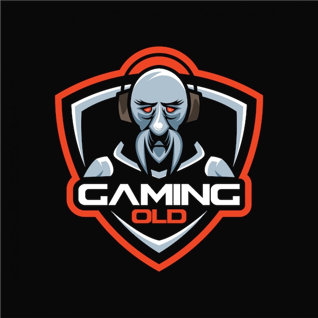 Powerful Gamer Icon with Intense Gaze | Jiffy Designs