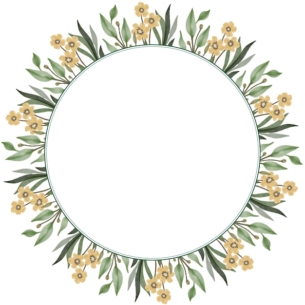 Elegant Floral Frame with Delicate Blooms | Jiffy Designs
