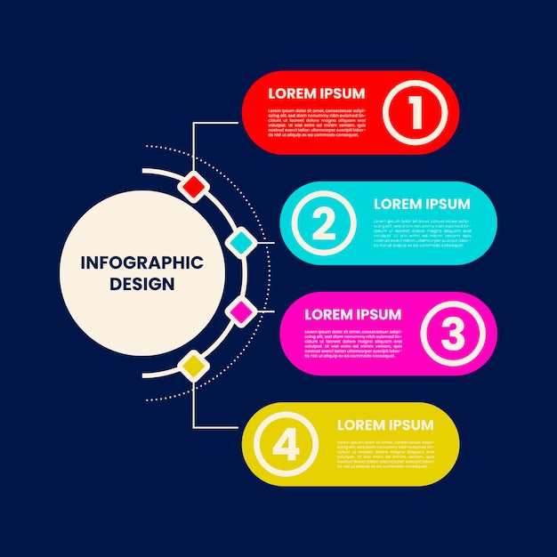 Vibrant Infographic Illustration with Colorful Shapes and Text | Jiffy ...
