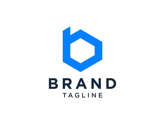 Sleek and Modern Blue Hexagon Brand Logo Design | Jiffy Designs