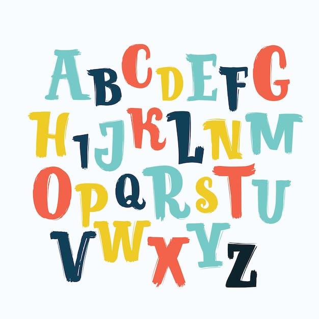 Vibrant and Playful Alphabet Letters for Creative Design | Jiffy Designs