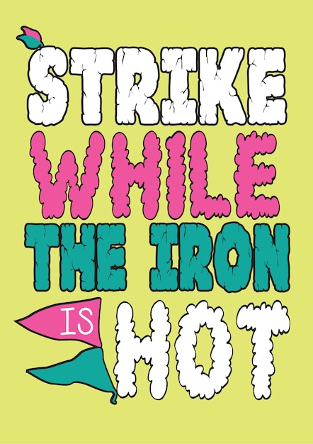 Vibrant Typographic Artwork with Playful Retro Lettering | Jiffy Designs
