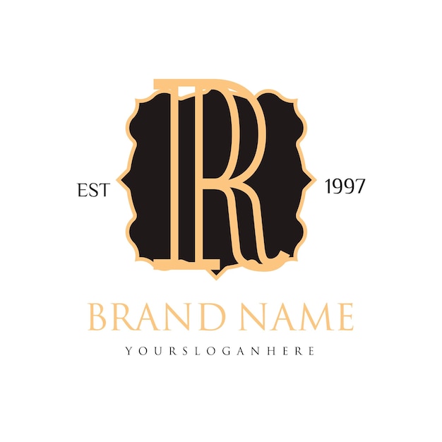 Elegant Monogram Logo with Vintage Flourish Design | Jiffy Designs