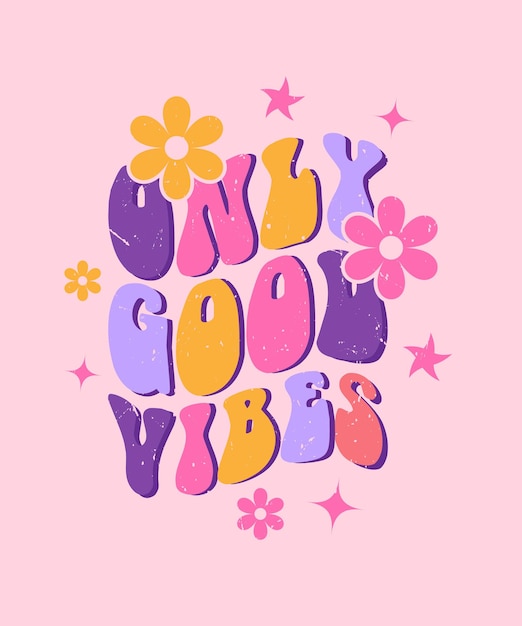 Vibrant Floral Lettering with Whimsical Stars and Blooms | Jiffy Designs