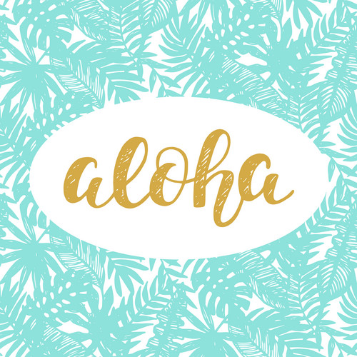 Aloha Summer Lettering. Vector Illustration, Card, Poster, Banner ...