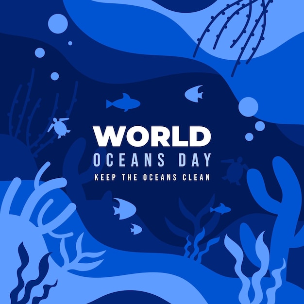 Vibrant Underwater Seascape for World Oceans Day | Jiffy Designs
