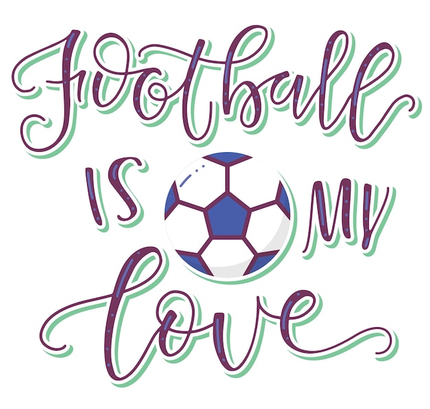 Vibrant Soccer-Themed Lettering Design | Jiffy Designs