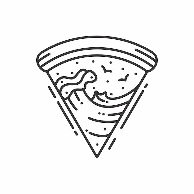 Vibrant Cosmic Pizza Slice with Celestial Motifs | Jiffy Designs