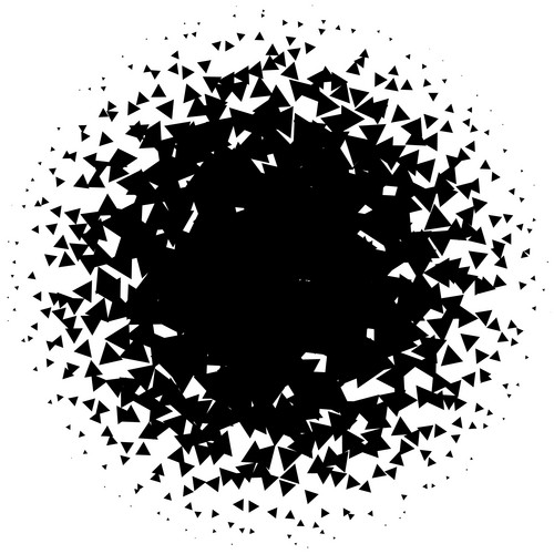 Halftone Element. Abstract Geometric Graphic With Half-Tone Pattern ...
