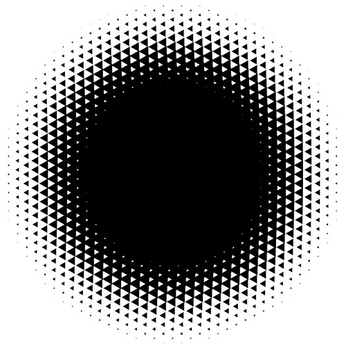 Halftone Element. Abstract Geometric Graphic With Half-Tone Pattern ...