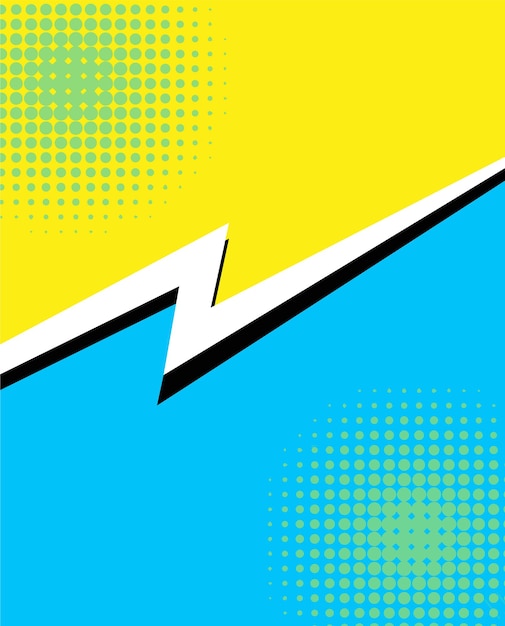 Vibrant Pop Art Inspired Lightning Bolt Graphic Design | Jiffy Designs