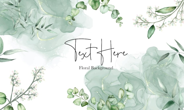 Elegant Green Floral Background with Handwritten Text Overlay | Jiffy ...