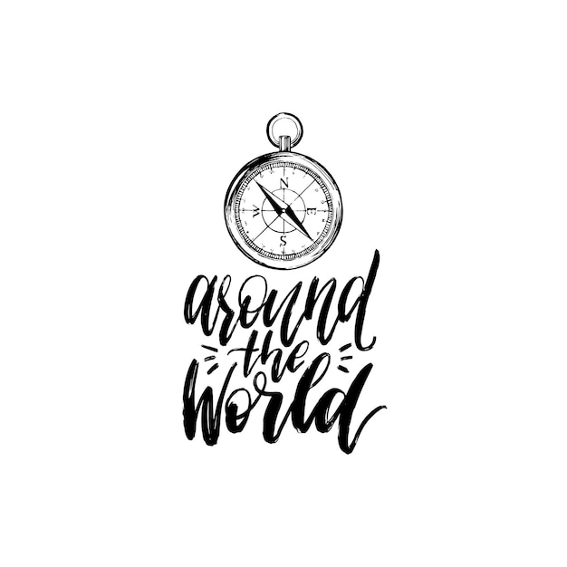 Captivating Compass Illustration with Inspiring Lettering | Jiffy Designs