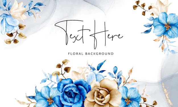 Elegant Blue and White Floral Background with Handwritten Text | Jiffy ...