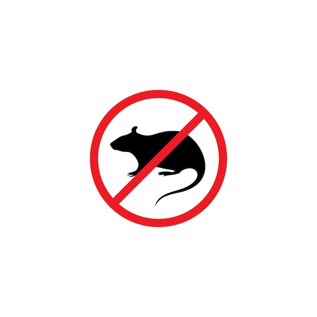 No Rats Allowed: Prohibition Symbol with Silhouetted Rodent | Jiffy Designs