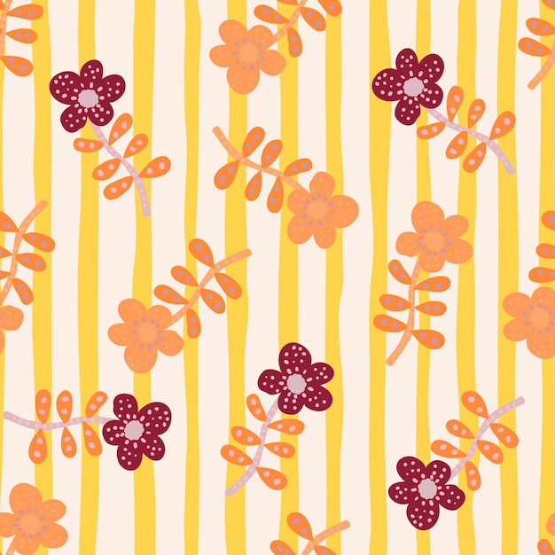 Vibrant Floral Stripes: A Cheerful Pattern | Jiffy Designs