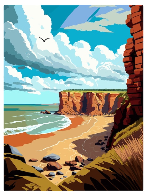 Breathtaking Coastal Cliffs and Serene Beach Landscape | Jiffy Designs