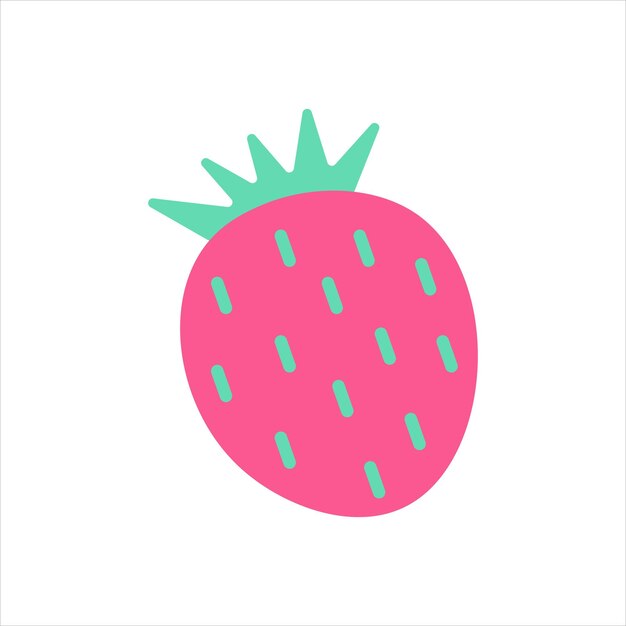 Vibrant Strawberry Graphic Design Element | Jiffy Designs