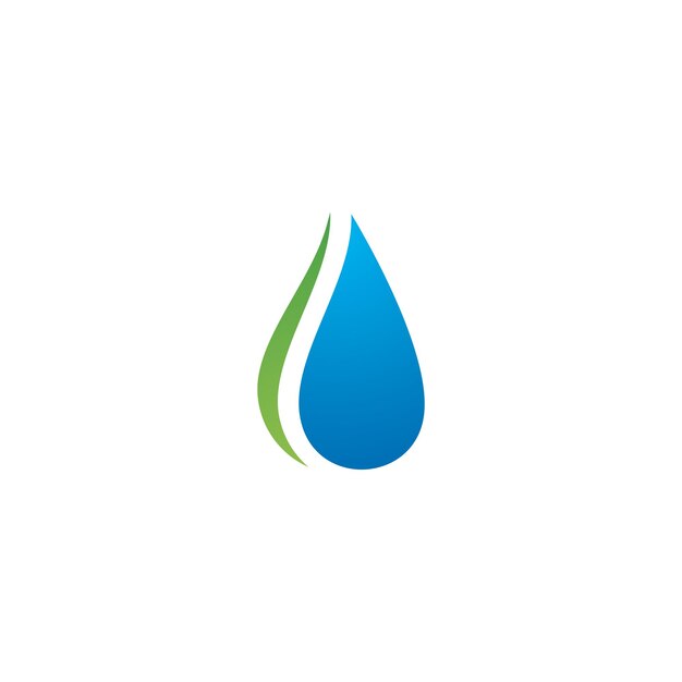 Vibrant Water Drop Emblem with Flowing Curves | Jiffy Designs