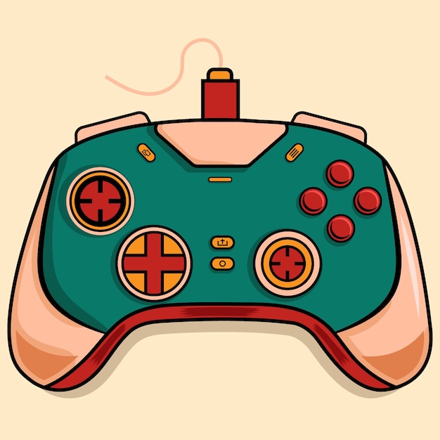 Vibrant Retro Gaming Controller with Playful Design | Jiffy Designs