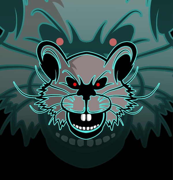 Ferocious Raccoon Illustration with Vibrant Colors and Striking Details ...