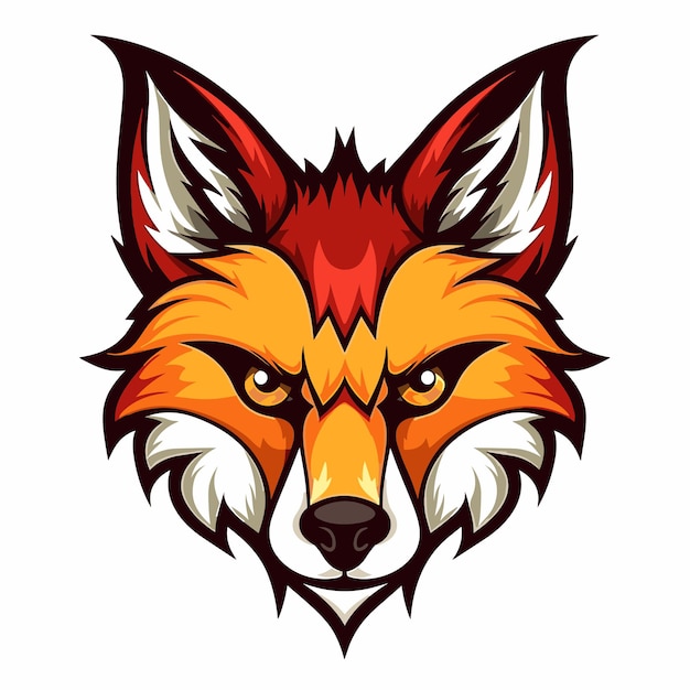 Fierce and Fiery Fox: A Bold Emblem of Strength and Cunning | Jiffy Designs