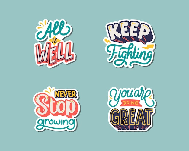 Vibrant Motivational Phrases with Playful Lettering and Imagery | Jiffy ...