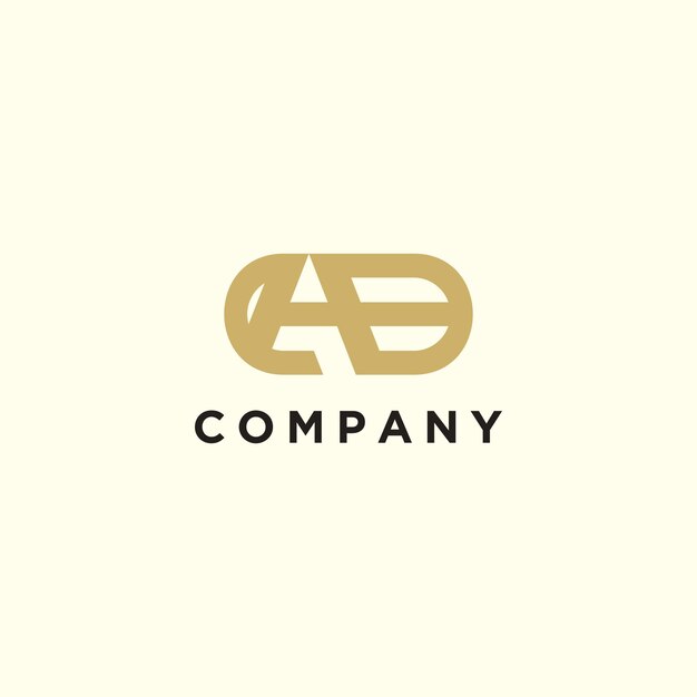 Elegant Interlocked Monogram Logo in Refined Gold Tone | Jiffy Designs