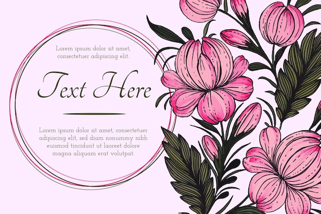 Vibrant Floral Frame with Elegant Text Overlay | Jiffy Designs