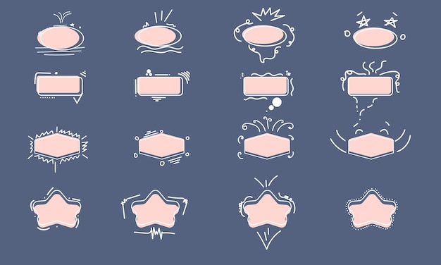 Whimsical Shapes and Textures: A Charming Illustration Set | Jiffy Designs