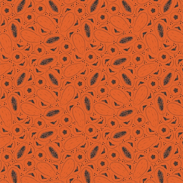 Vibrant Paisley Pattern on Fiery Orange Background | Jiffy Designs