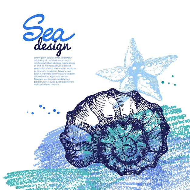 Captivating Coastal Creatures: Seashell and Starfish Design | Jiffy Designs