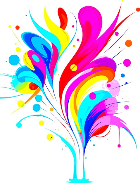 Vibrant Splash of Colorful Abstract Shapes and Swirls | Jiffy Designs