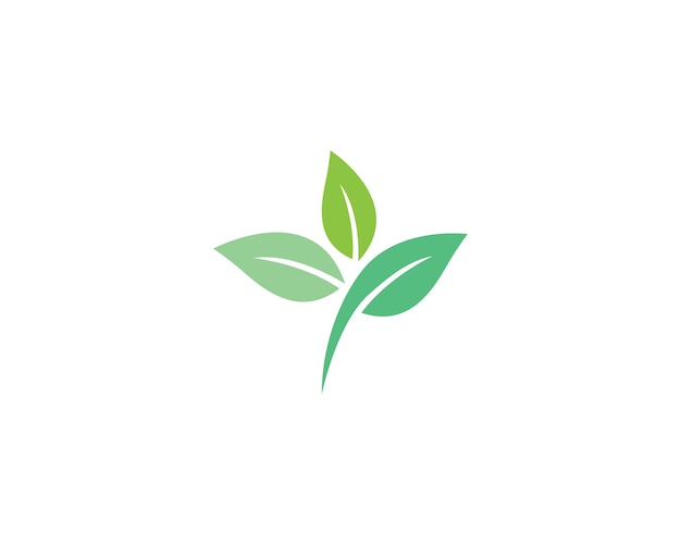 Minimalist Green Leaves Organic Design Icon | Jiffy Designs