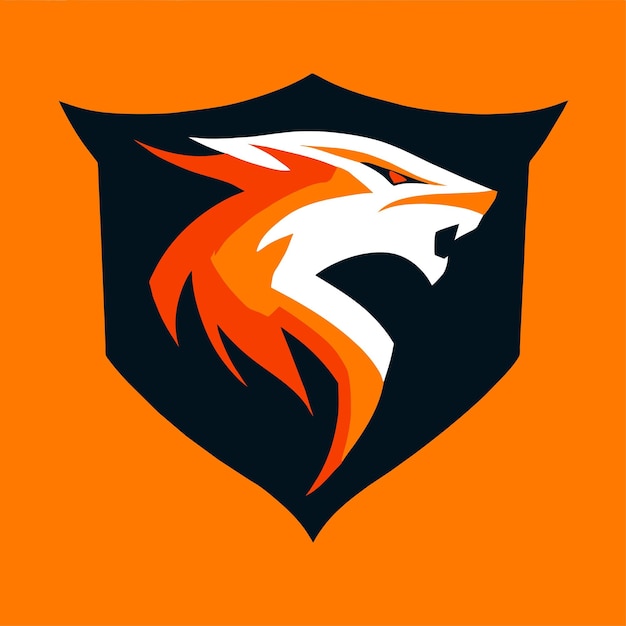 Fierce Fiery Dragon Shield Emblem | Jiffy Designs
