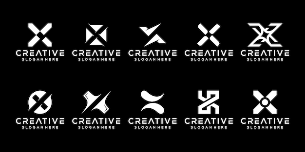 Striking Monochrome Creative Symbols Collection with Minimalist ...
